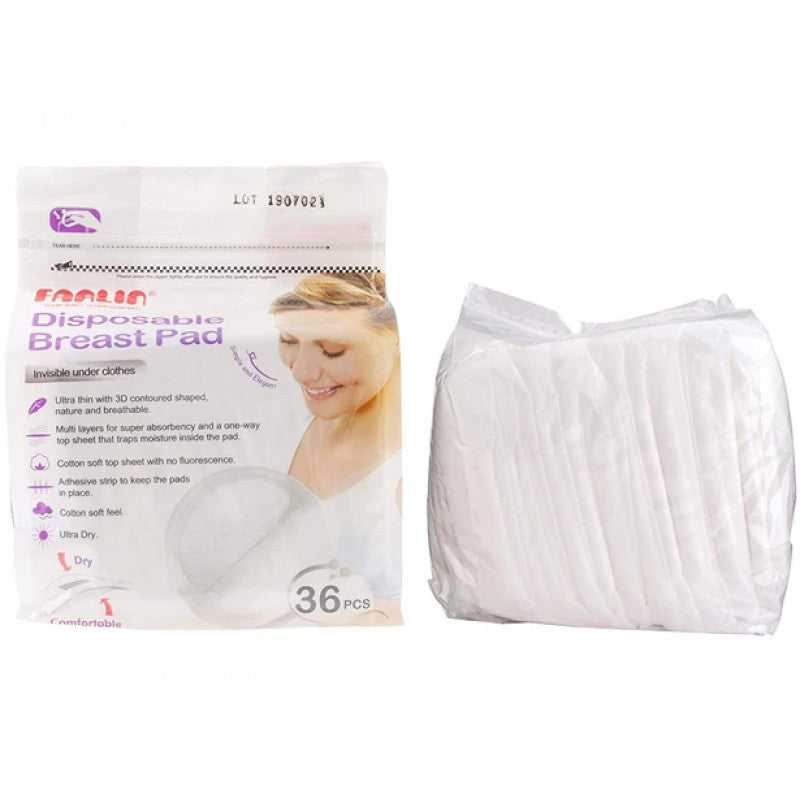 Farlin - Disposable Breast Pads, 36 pcs - BambiniJO | Buy Online | Jordan