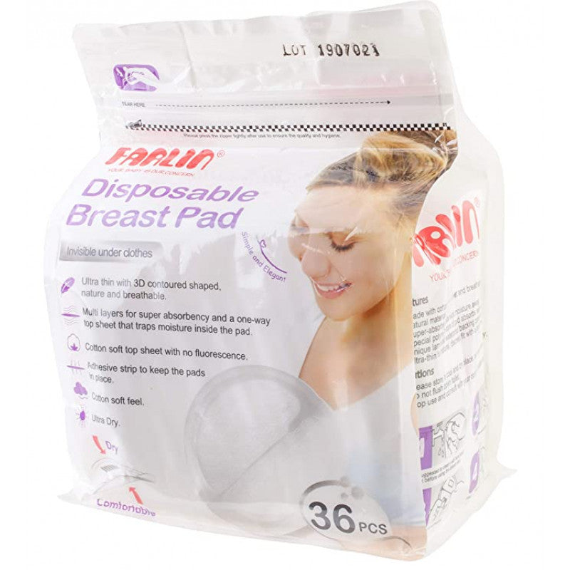 Farlin - Disposable Breast Pads, 36 pcs - BambiniJO | Buy Online | Jordan
