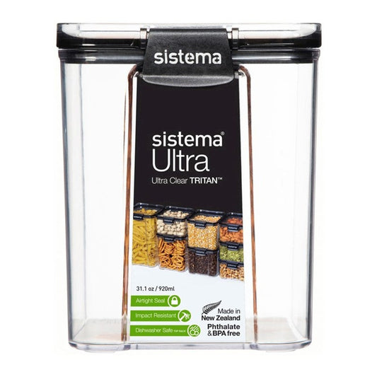 Sistema - Ultra Clear Tritan Square 920ml - BambiniJO | Buy Online | Jordan