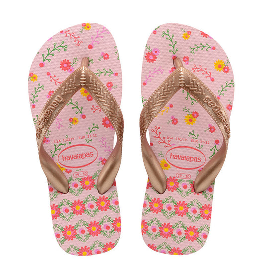 Havaianas - KIDS FLORES CRYSTAL ROSE/ROSE GOLD METALLIC - BambiniJO | Buy Online | Jordan