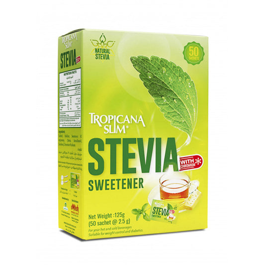 Tropicana Slim Stevia with Chromium 50 Sachets