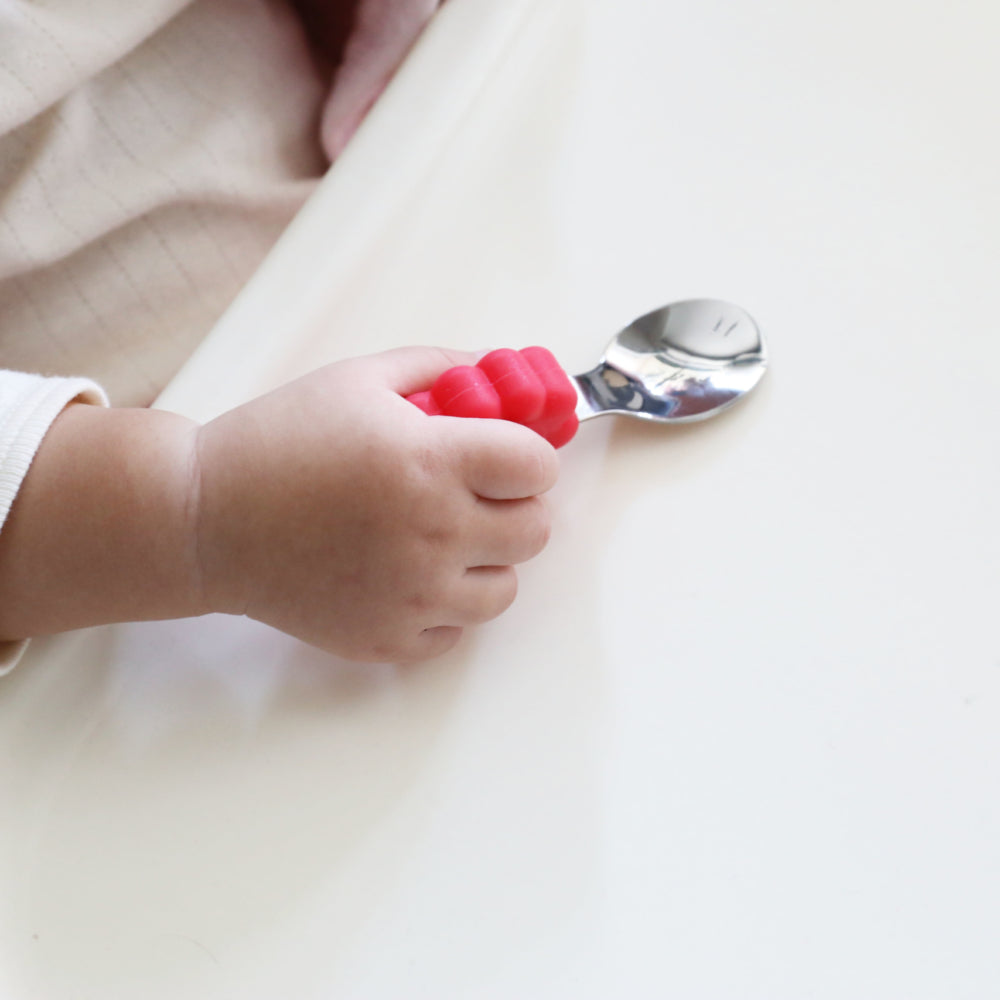 Silicone Palm Grasp Spoon & Fork Set | 18M+ - BambiniJO | Buy Online | Jordan