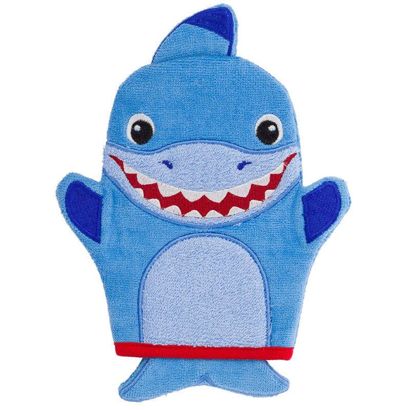 Stephen Joseph - Bath Mitts Blue Shark - BambiniJO | Buy Online | Jordan