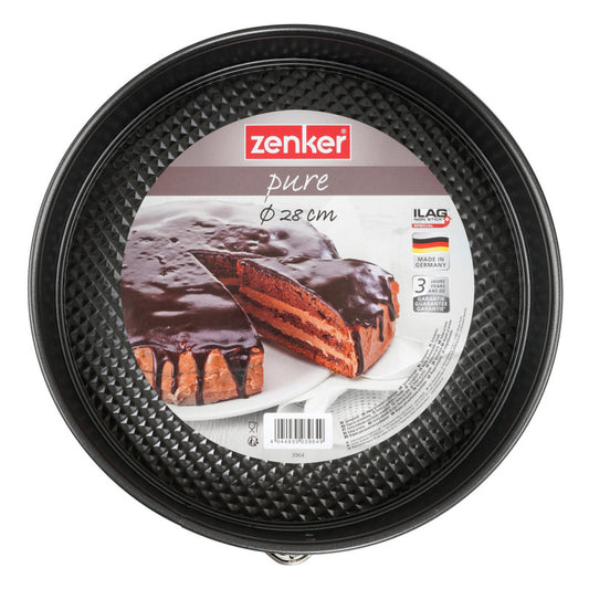 Zenker - "Pure" Springform With Flat Base, Black, 28X6.5 cm