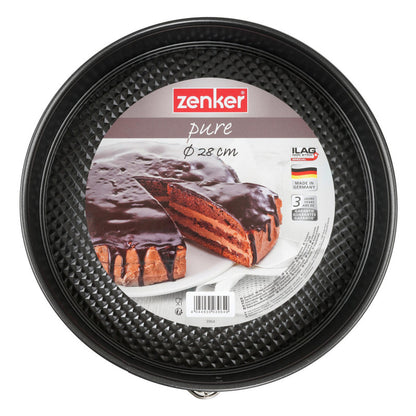 Zenker - "Pure" Springform With Flat Base, Black, 28X6.5 cm