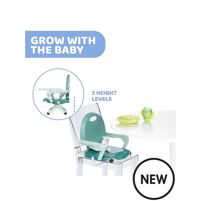Chicco BOOSTER SEAT POCKET SNACK SAGE Chicco BOOSTER SEAT POCKET SNACK SAGE