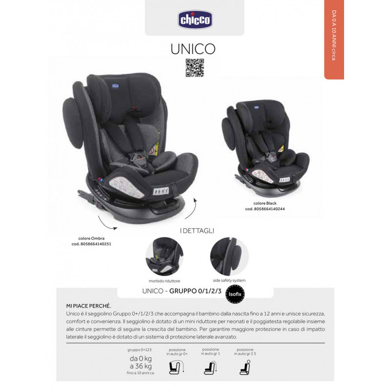 Chicco Car Seat Unico 36Kg+ OMBRA - BambiniJO | Buy Online | Jordan