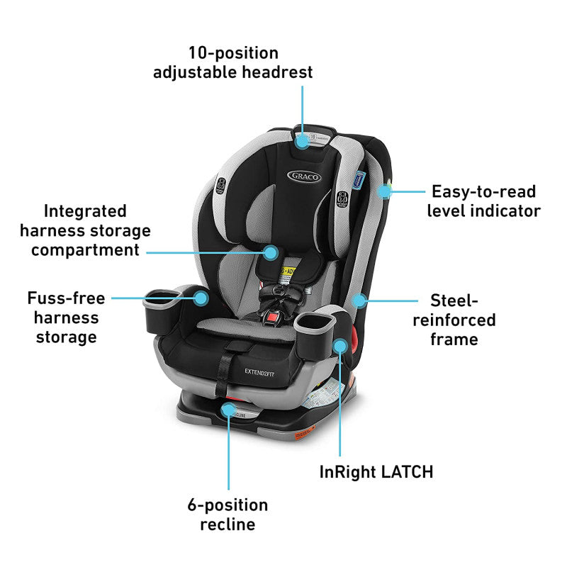 Graco Extend2fit Car Seat Bay Village BambiniJO
