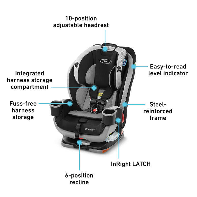Graco - Extend2fit Car Seat - Titus - BambiniJO | Buy Online | Jordan