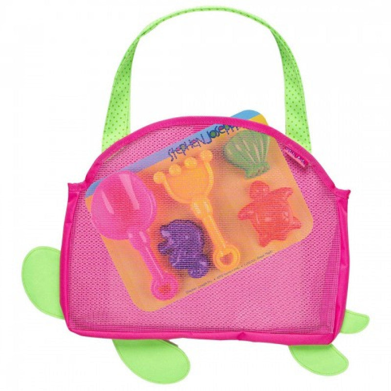 Stephen Joseph - Beach Totes with Sand Toy Play Set - Turtle