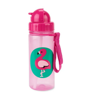Zoo Straw Bottle  - Flamingo - 384.5ml - BambiniJO | Buy Online | Jordan