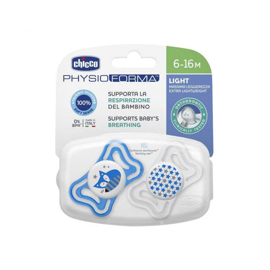 Chicco - Physio Light Soother 6-16m - 2 pcs - BambiniJO | Buy Online | Jordan