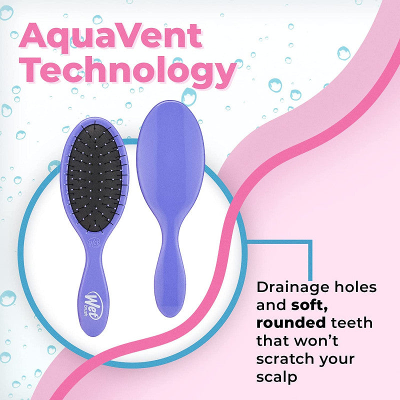 Wet Brush Custom Care Thin Hair Detangler Purple Wet Brush Custom Care Thin Hair Detangler Purple