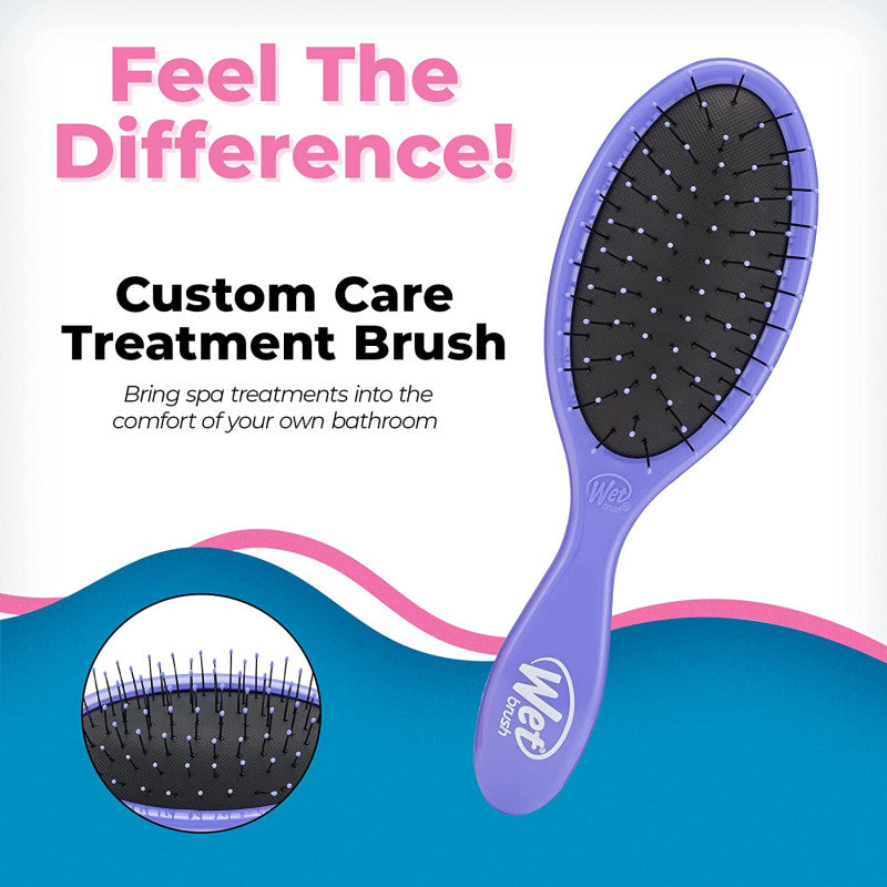 Wet Brush Custom Care Thin Hair Detangler Purple Wet Brush Custom Care Thin Hair Detangler Purple