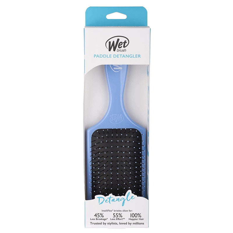 Wet Brush Detangler Brush, Paddle Design, Blue