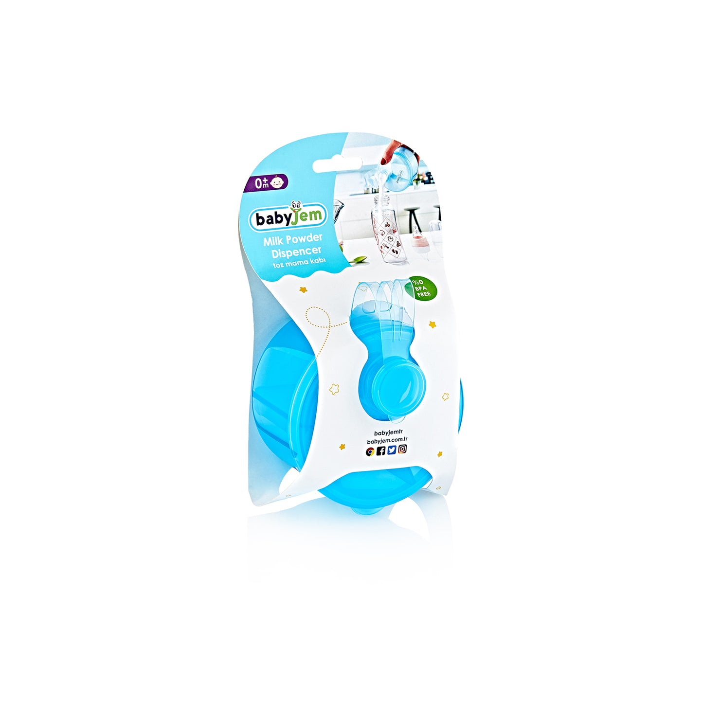 BabyJem - Powder Food / Milk Container - 3 Colors - BambiniJO | Buy Online | Jordan