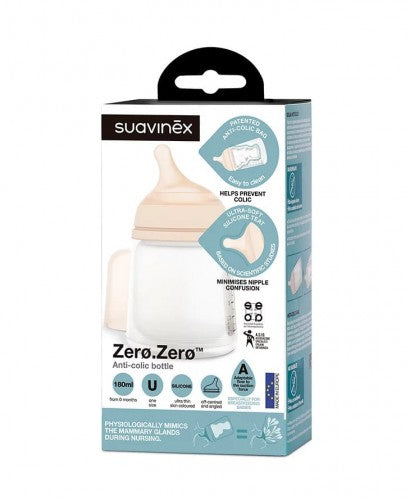 Suavinex - Zero Zero Anti Colic 180ml Bottle - BambiniJO | Buy Online | Jordan