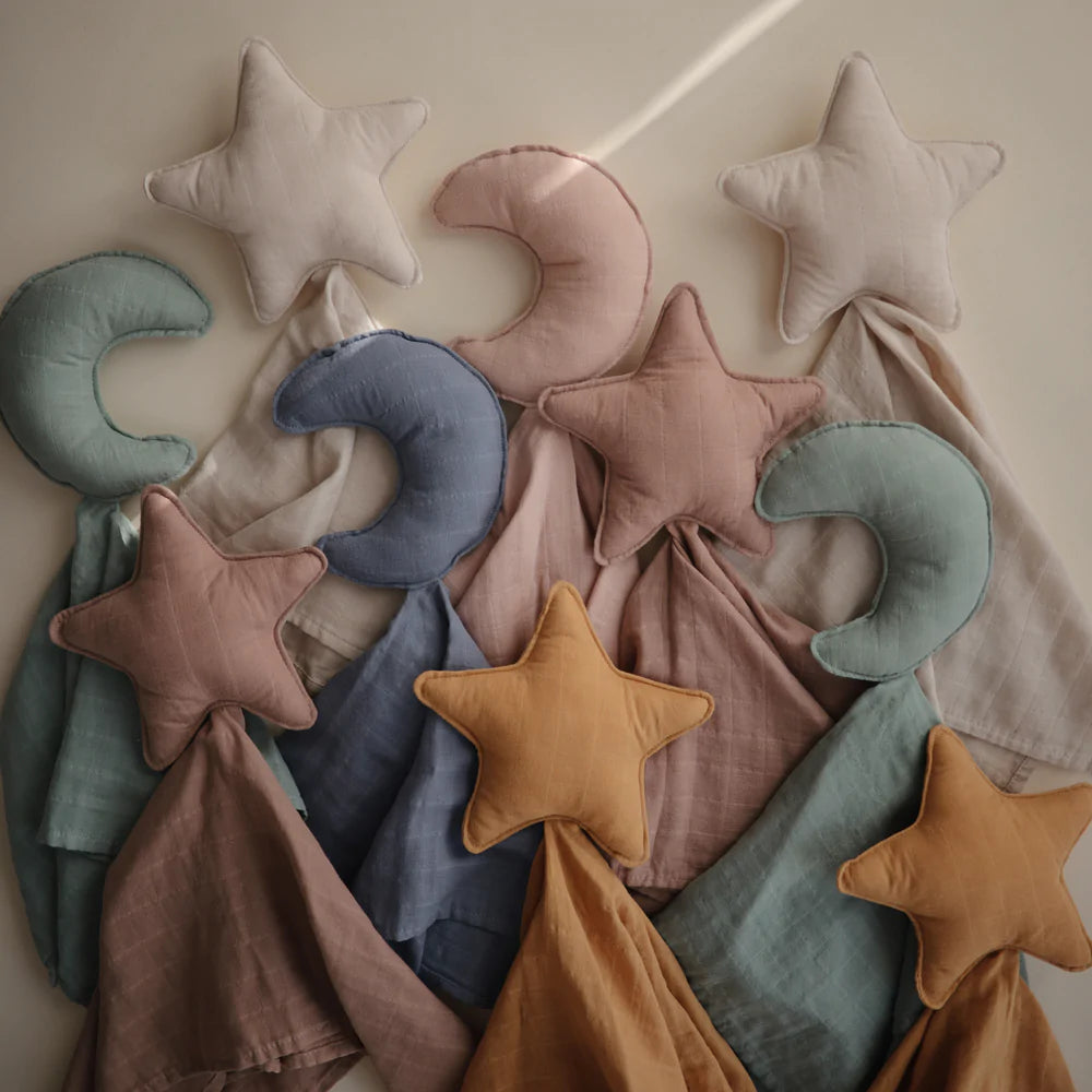 MUSHIE - Star Lovey Organic Blanket - Natural MUSHIE - Star Lovey Organic Blanket - Natural
