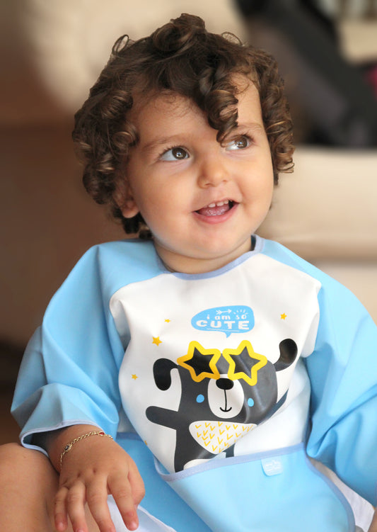 BabyJem Poly Bib Long Sleeves / Activity Apron - 4 Colors — BambiniJO Jordan