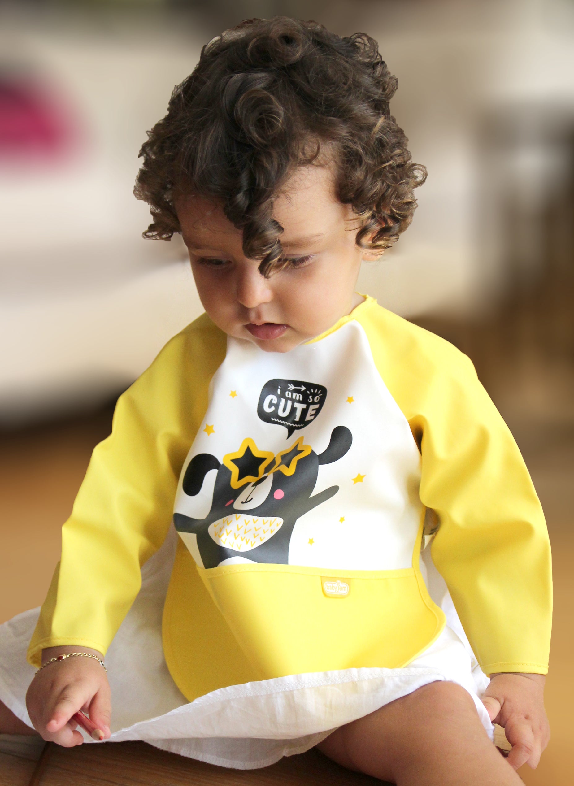 BabyJem -Poly Bib Long Sleeves / Activity Apron - 4 Colors BabyJem -Poly Bib Long Sleeves / Activity Apron - 4 Colors