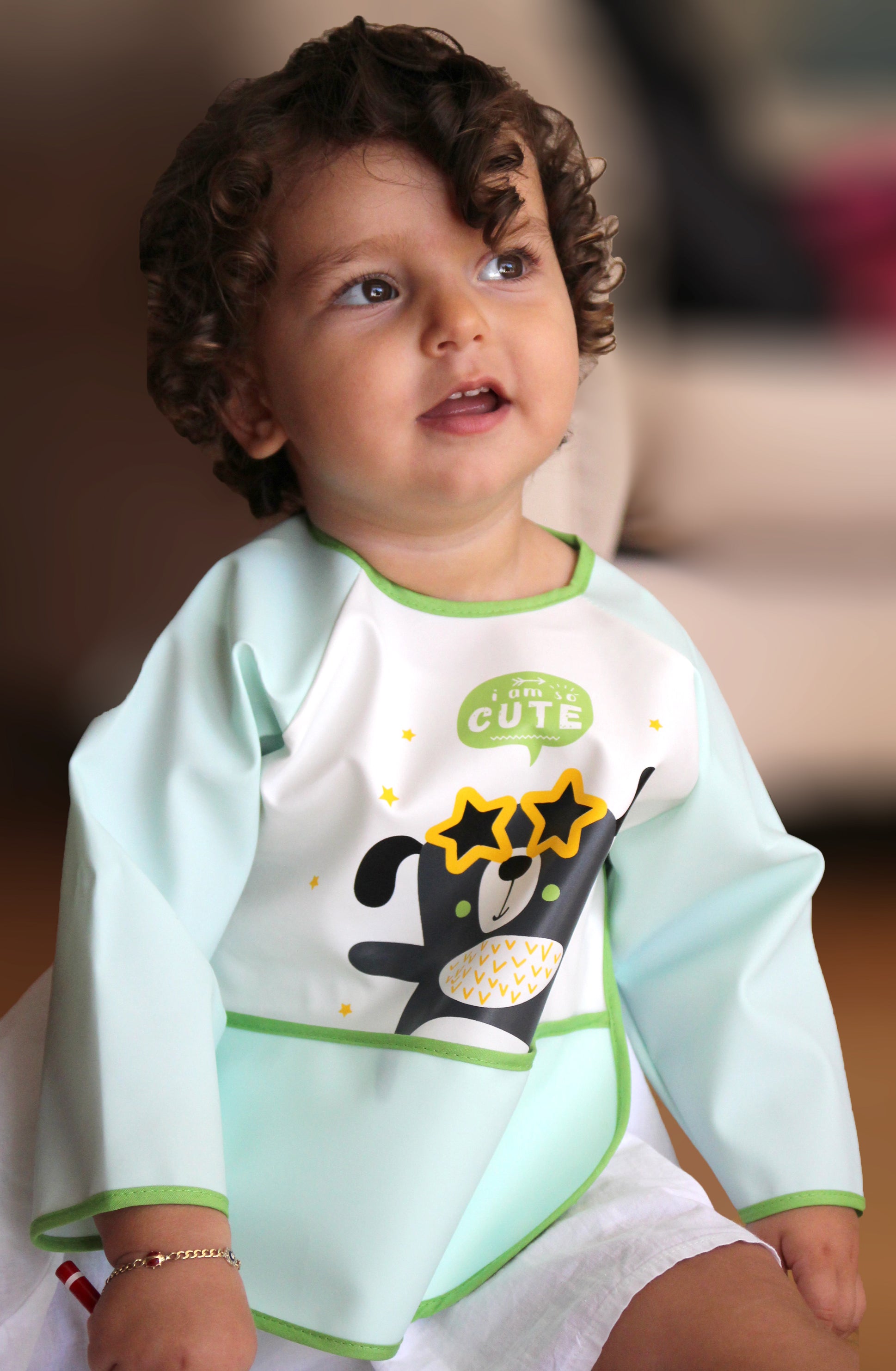 BabyJem -Poly Bib Long Sleeves / Activity Apron - 4 Colors BabyJem -Poly Bib Long Sleeves / Activity Apron - 4 Colors