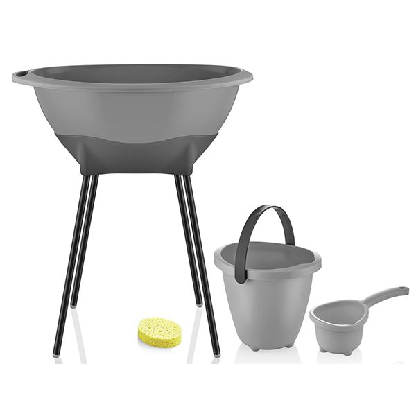 BabyJem - Bath Tub Set Elegant - Grey BabyJem - Bath Tub Set Elegant - Grey