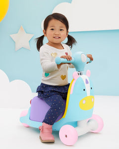 Zoo 3 in 1 Ride On Toy - Unicorn - BambiniJO
