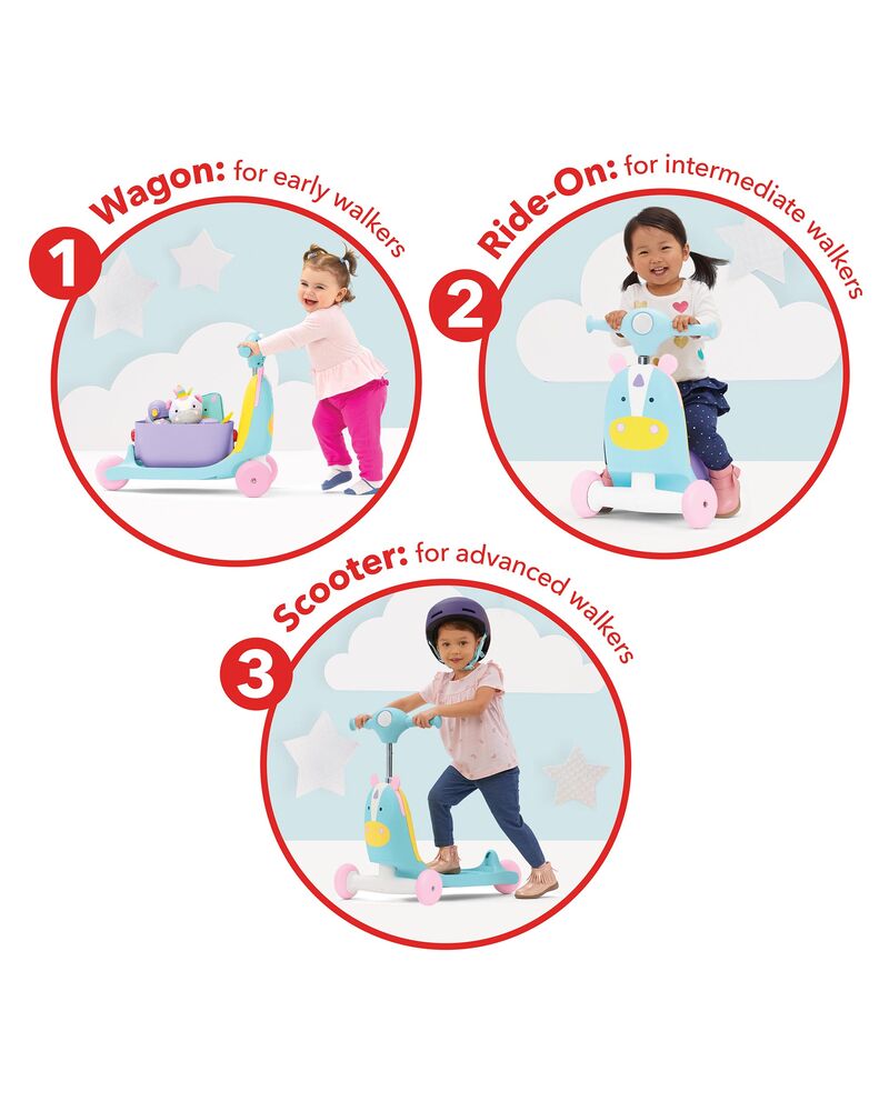 Zoo 3 in 1 Ride On Toy - Unicorn Zoo 3 in 1 Ride On Toy - Unicorn