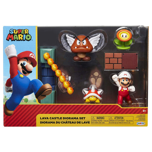 Nintendo - Super Mario Lava Castle 2.5 Figure Diorama Playset