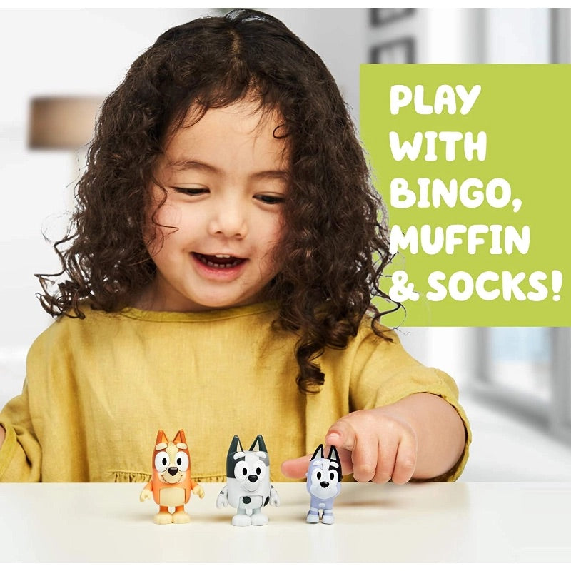Bluey - Cousins: Bingo, Muffin And Socks | 3 Figure Pack