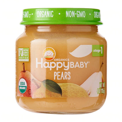 Organic Clearly Crafted Pears Puree 113g -  4 Months + - BambiniJO