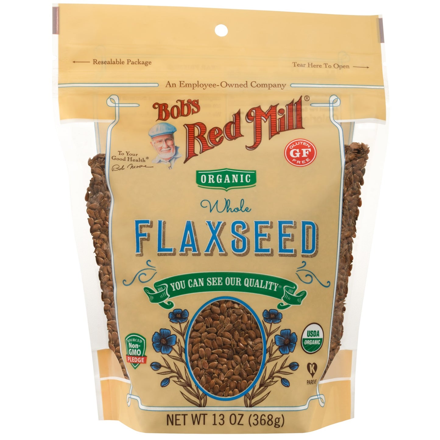 Organic Whole Flaxseed 368g - BambiniJO | Buy Online | Jordan