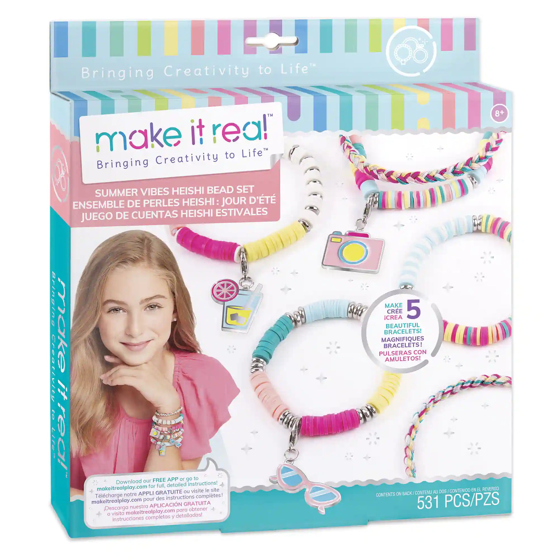 Make it Real - Summer Vibes Heishi Bead Set Make it Real - Summer Vibes Heishi Bead Set