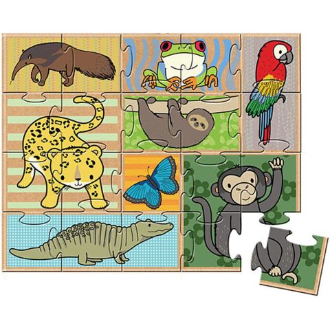 iKids - In the Rainforest Board Book and Puzzle Set iKids - In the Rainforest Board Book and Puzzle Set