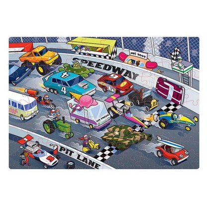 iKids - Crazy Car Race 100 Piece Puzzle - BambiniJO