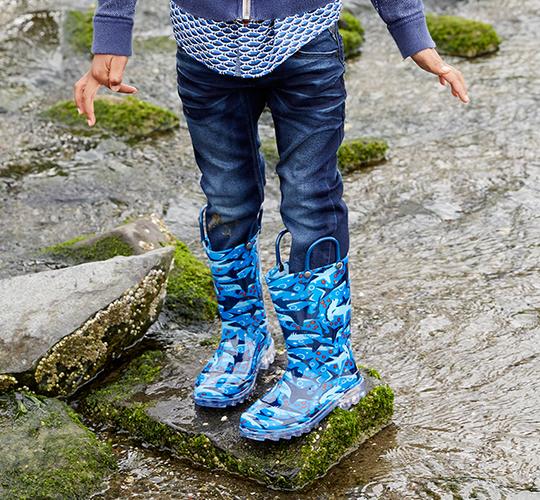 Western Chief Kids Shark Chase Rain Boots | Light Up Western Chief Kids Shark Chase Rain Boots | Light Up