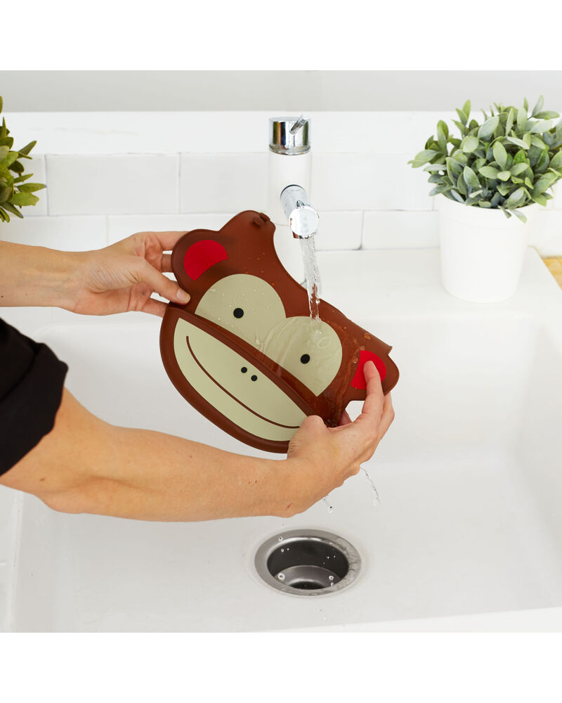 Zoo Fold & Go Silicone Bib - Monkey Zoo Fold & Go Silicone Bib - Monkey