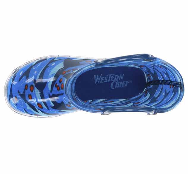 Western Chief Kids Shark Chase Rain Boots | Light Up Western Chief Kids Shark Chase Rain Boots | Light Up