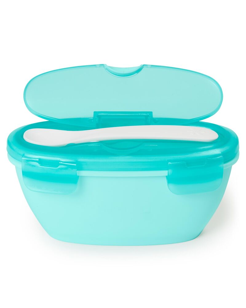 Easy-Serve Travel Bowl & Spoon - Teal Easy-Serve Travel Bowl & Spoon - Teal