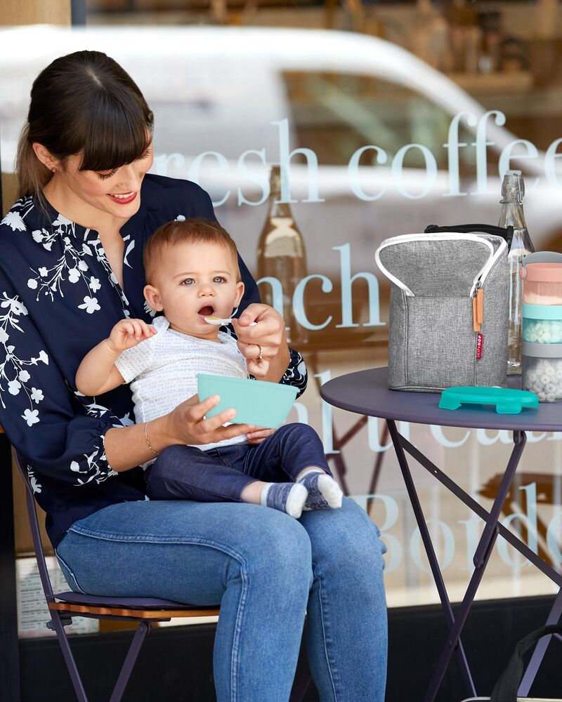Easy-Serve Travel Bowl & Spoon - Teal Easy-Serve Travel Bowl & Spoon - Teal