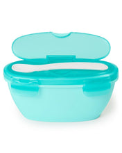 Load image into Gallery viewer, Easy-Serve Travel Bowl &amp; Spoon - Teal - BambiniJO