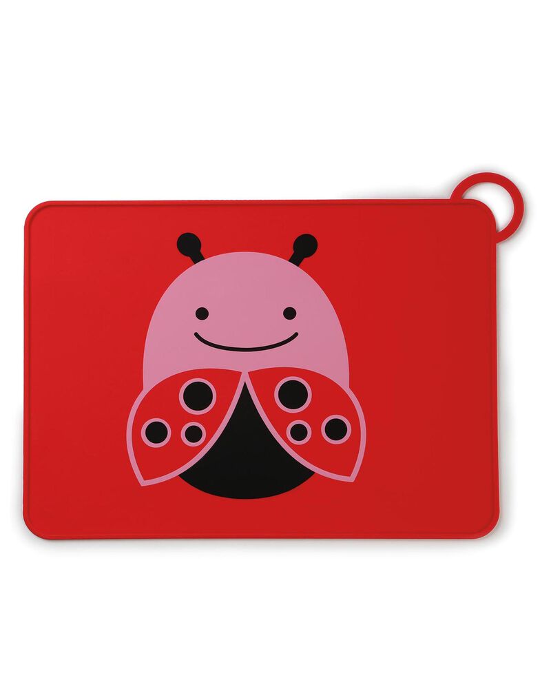 Skip Hop - Zoo Fold & Go Silicone Kids Placemat - Ladybug Skip Hop - Zoo Fold & Go Silicone Kids Placemat - Ladybug
