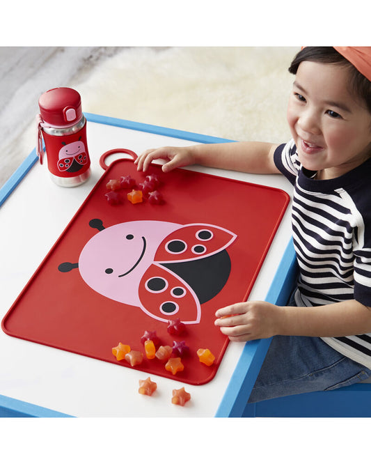 Skip Hop Zoo Fold & Go Silicone Kids Placemat - Ladybug — BambiniJO Jordan