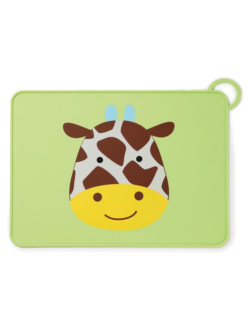 Skip Hop - Zoo Fold & Go Silicone Kids Placemat - Giraffe - BambiniJO