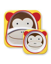 Load image into Gallery viewer, Zoo Plate &amp; Bowl Set Marshall - Monkey - BambiniJO