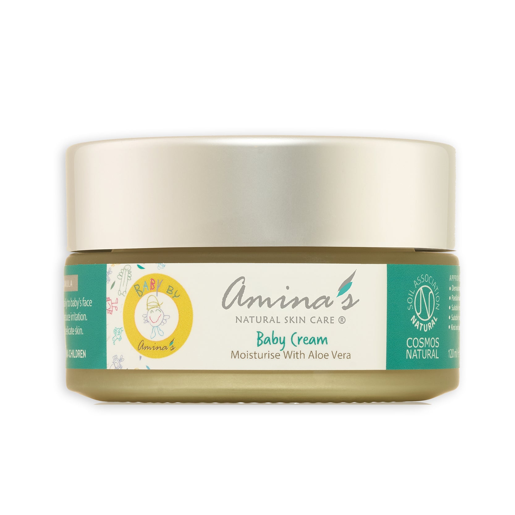 Amina's Organic Baby Face & Body Cream, 50ml - BambiniJO | Buy Online | Jordan