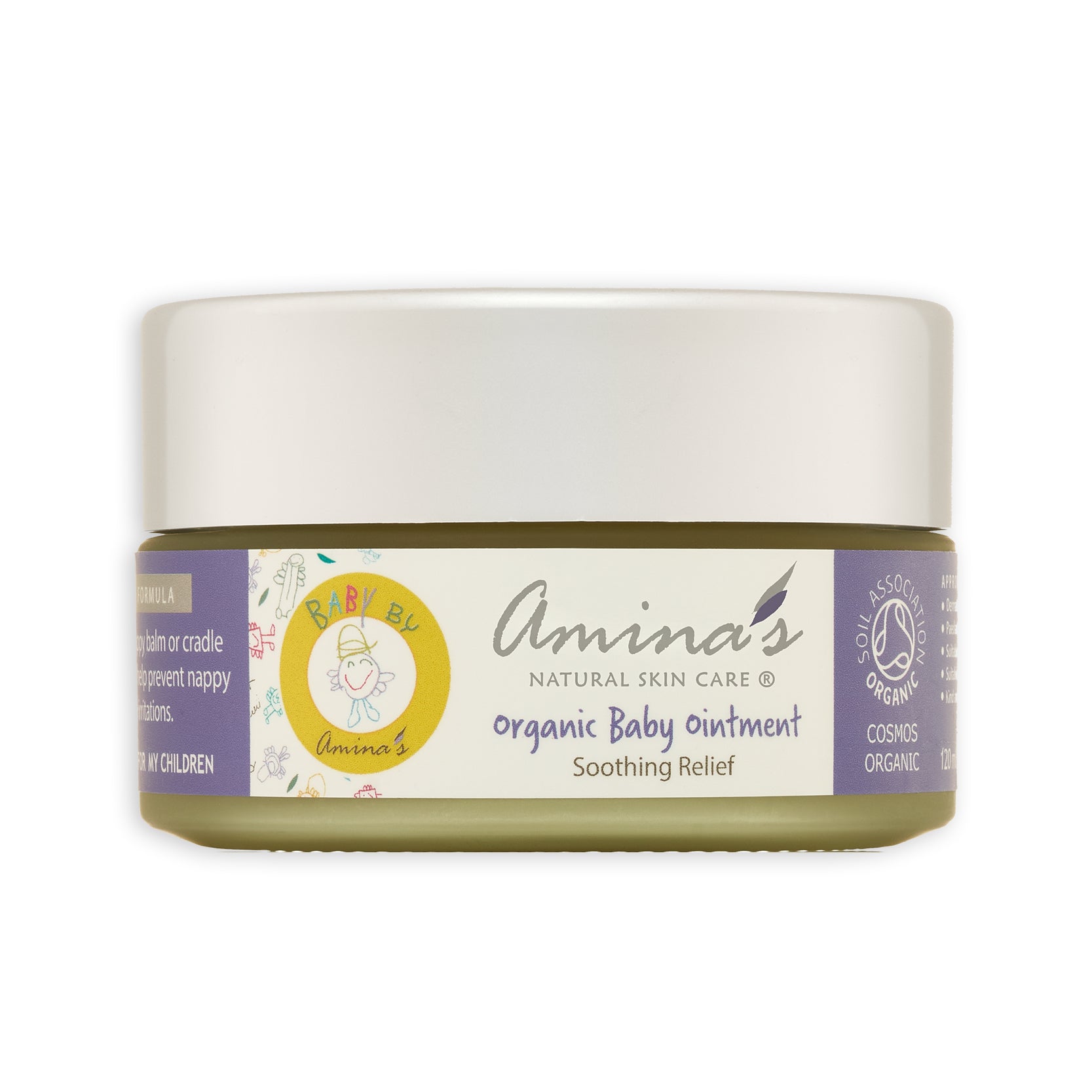 Amina's Organic Baby Nappy & Cradle Cap Ointment, 120ml + 50ml FREE