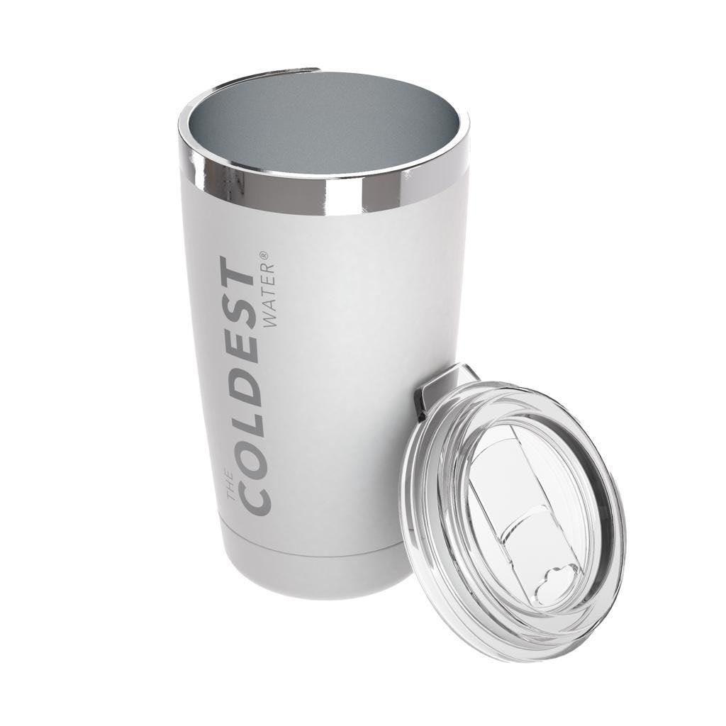 The Coldest Water - Tumbler with sliding Lid - 591ml - 20 OZ - Epic White The Coldest Water - Tumbler with sliding Lid - 591ml - 20 OZ - Epic White