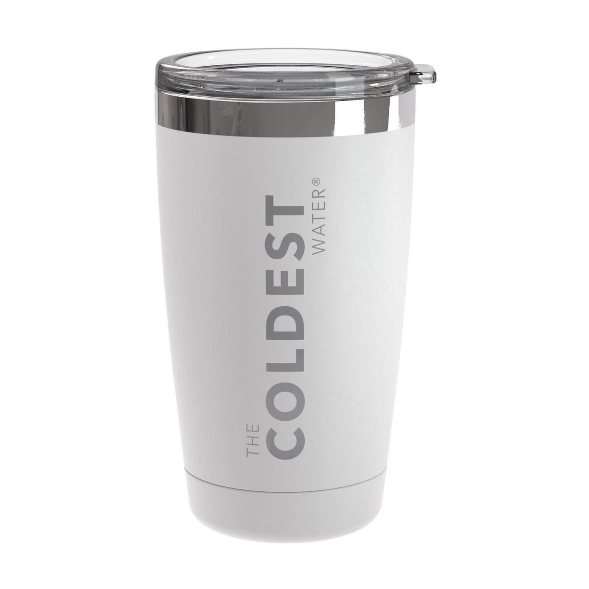 The Coldest Water - Tumbler with sliding Lid - 591ml - 20 OZ - Epic White The Coldest Water - Tumbler with sliding Lid - 591ml - 20 OZ - Epic White
