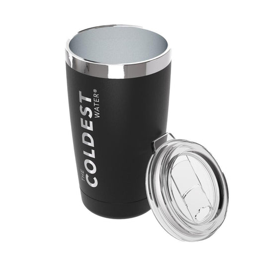 The Coldest Water Tumbler with Sliding Lid 591ml 20oz Stealth Black — BambiniJO Jordan